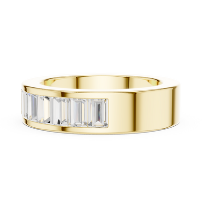 Mixed Shape Lab Grown Diamond Channel Ring