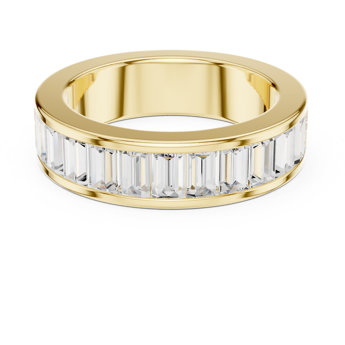 Mixed Shape Lab Grown Diamond Channel Ring