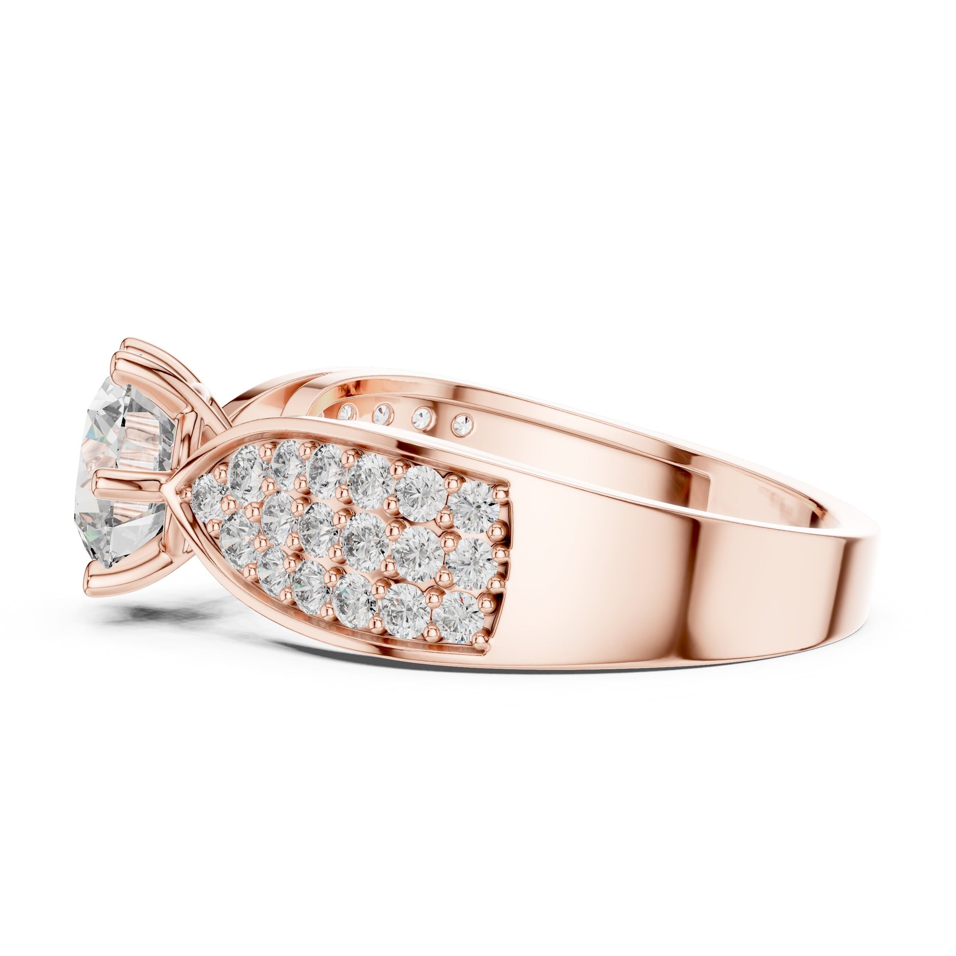 Round Halo Lab Grown Diamond Ring
