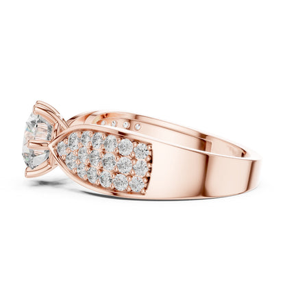 Round Halo Lab Grown Diamond Ring