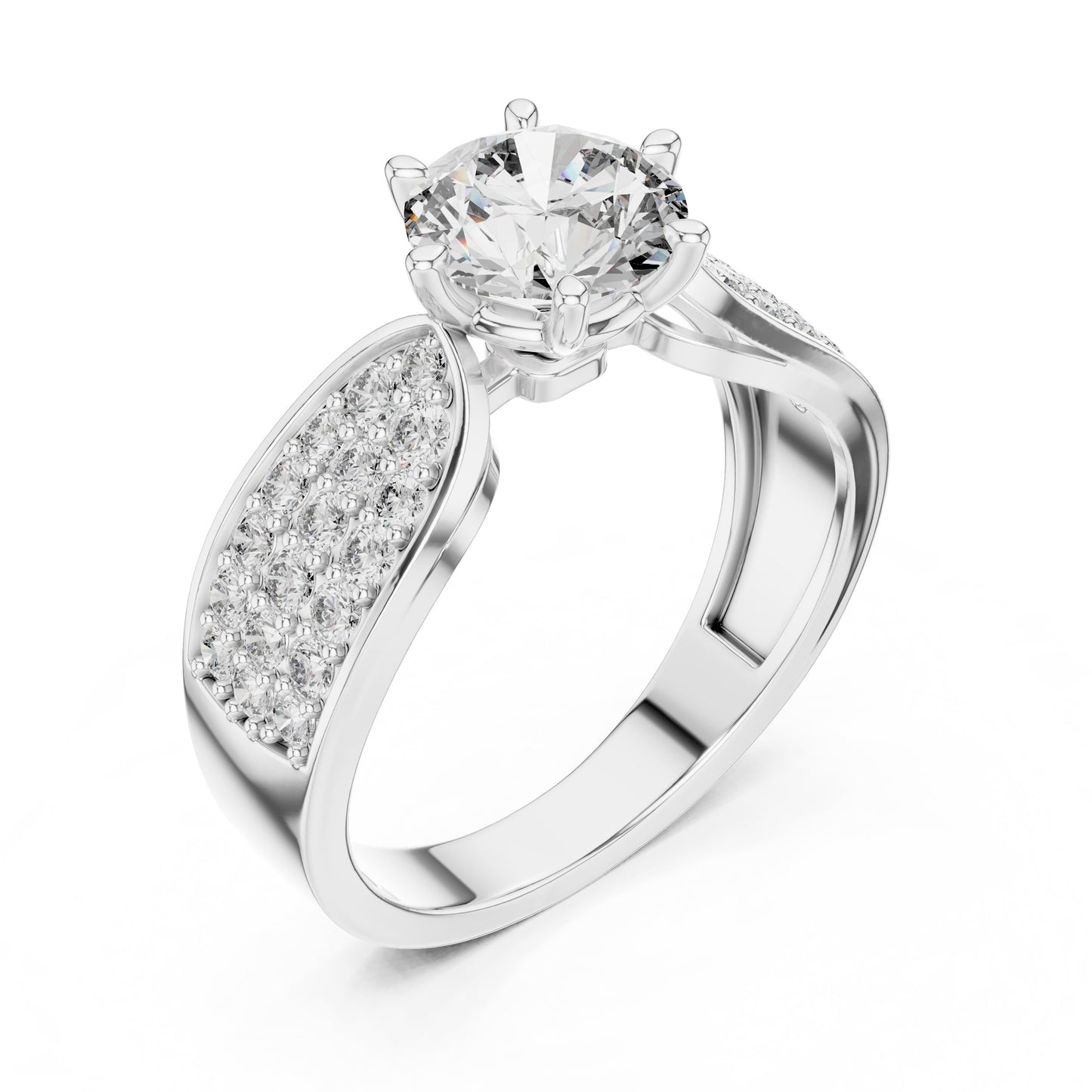 Round Halo Lab Grown Diamond Ring