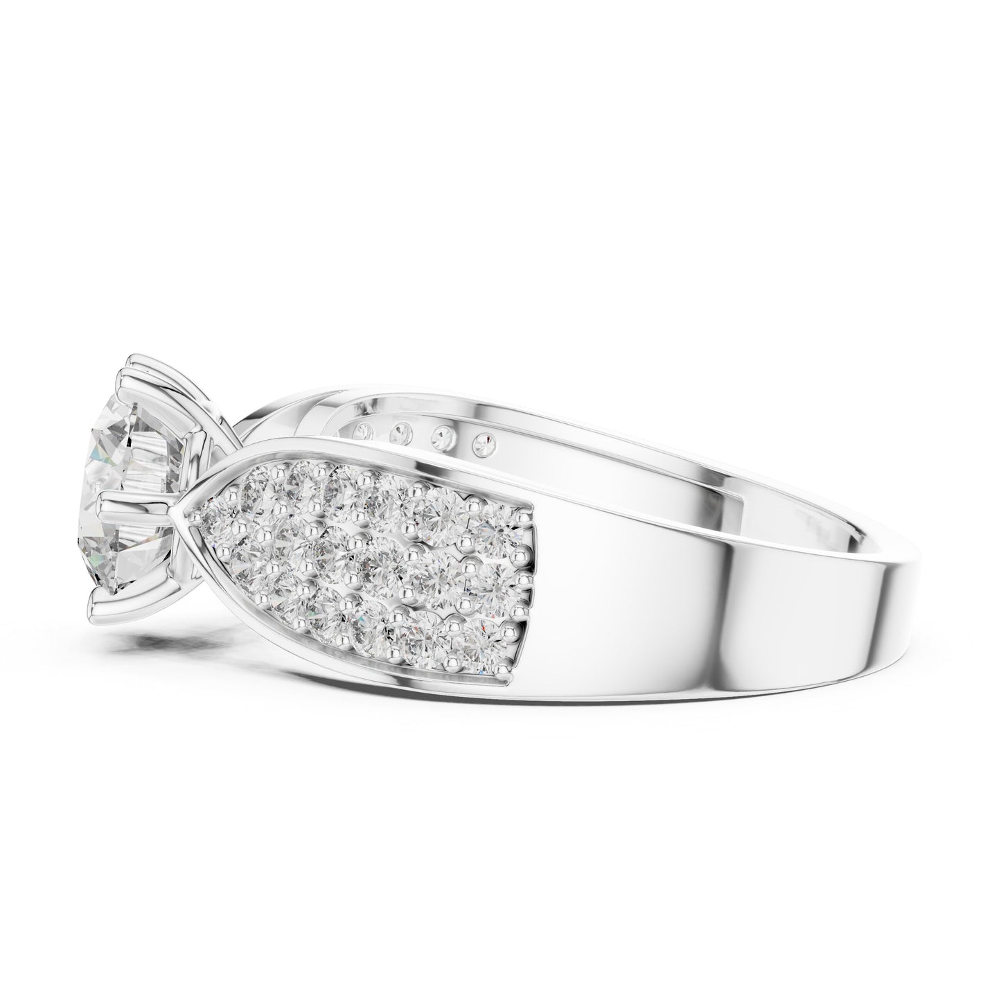 Round Halo Lab Grown Diamond Ring