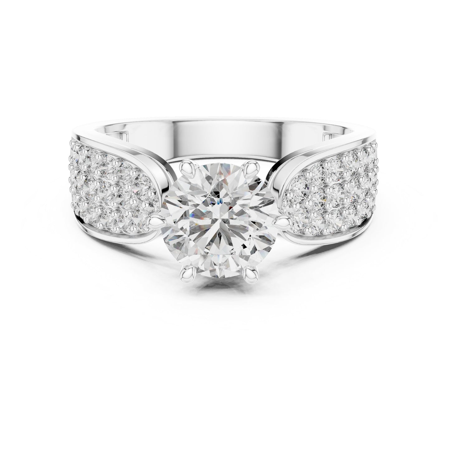 Round Halo Lab Grown Diamond Ring