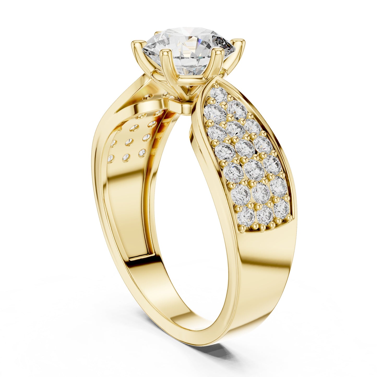 Round Halo Lab Grown Diamond Ring