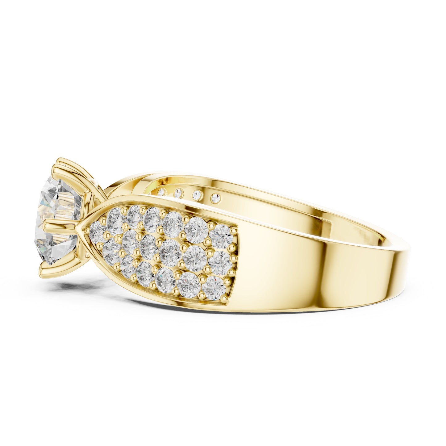 Round Halo Lab Grown Diamond Ring
