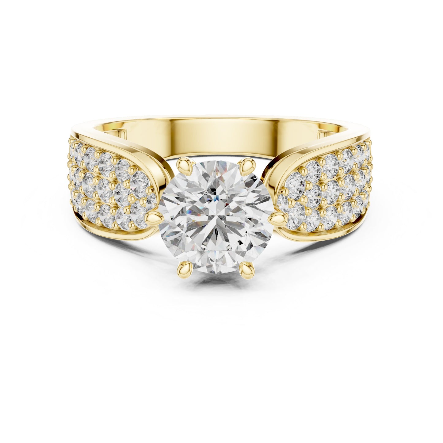Round Halo Lab Grown Diamond Ring