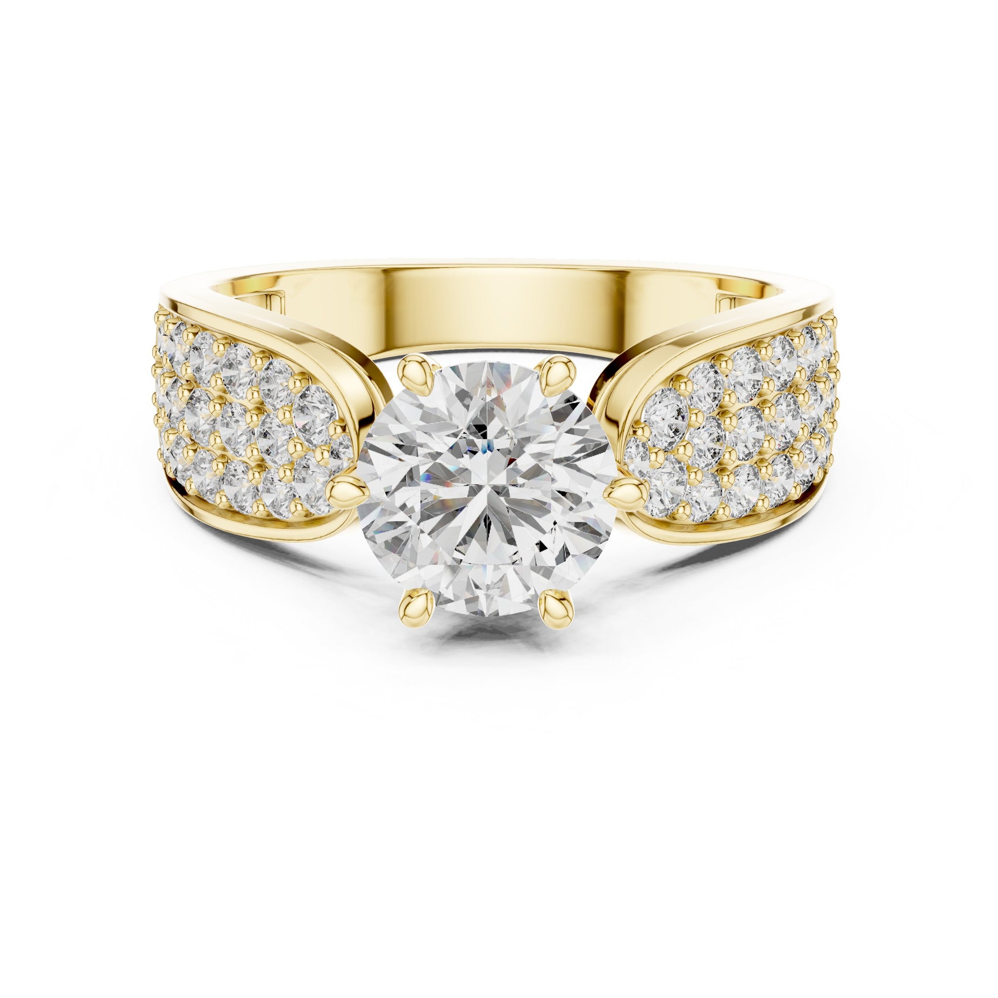 Round Halo Lab Grown Diamond Ring