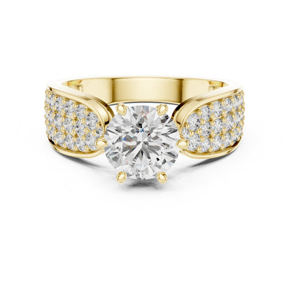 Round Halo Lab Grown Diamond Ring