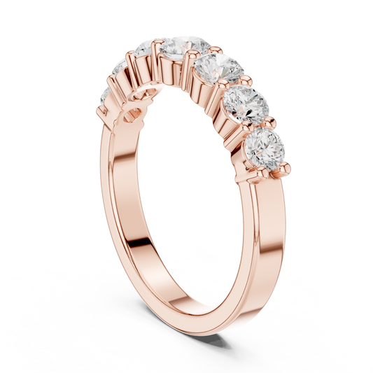 Round Side Stone Lab Grown Diamond Ring