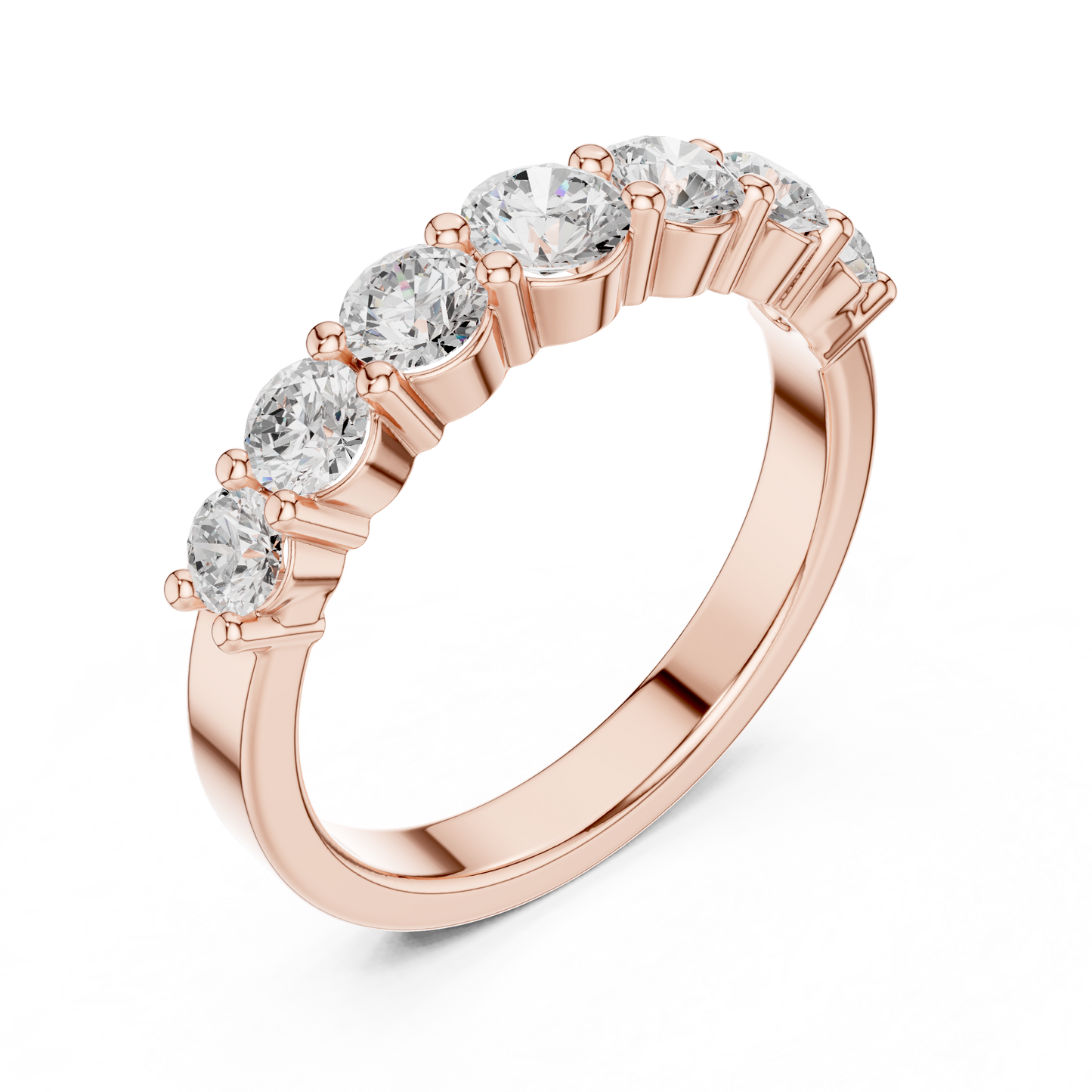 Round Side Stone Lab Grown Diamond Ring