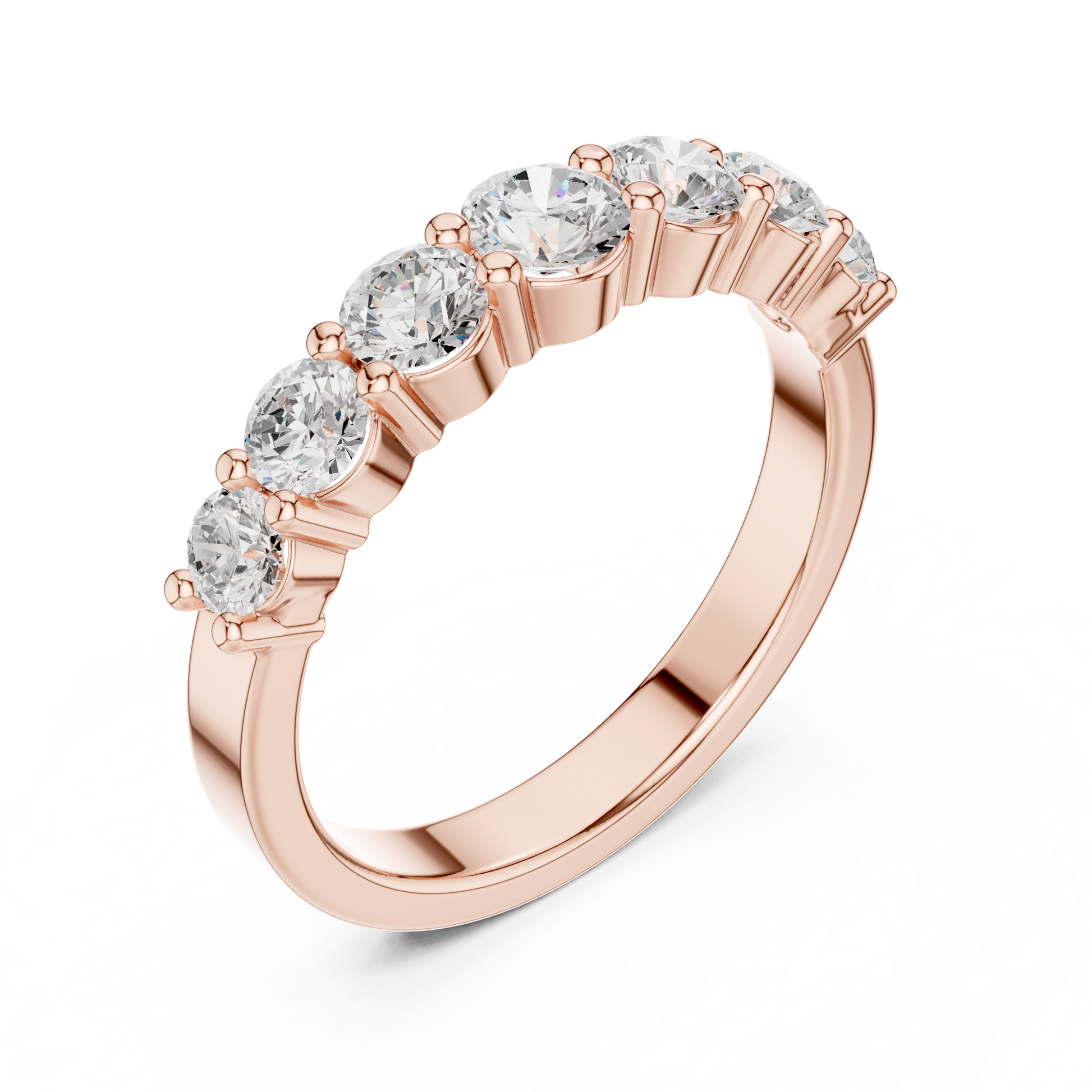 Round Side Stone Lab Grown Diamond Ring