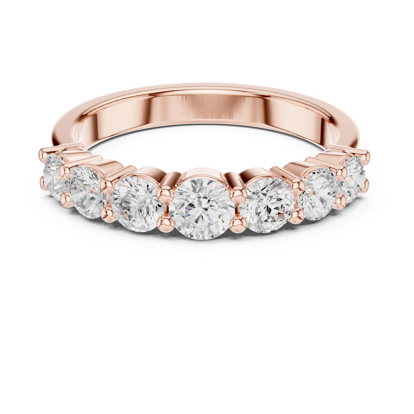 Round Side Stone Lab Grown Diamond Ring