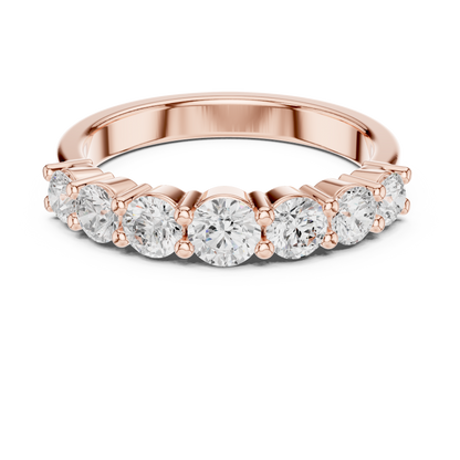 Round Side Stone Lab Grown Diamond Ring