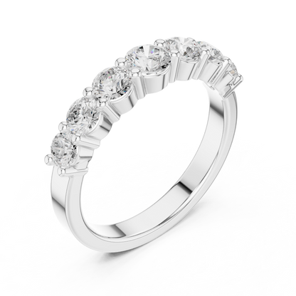 Round Side Stone Lab Grown Diamond Ring