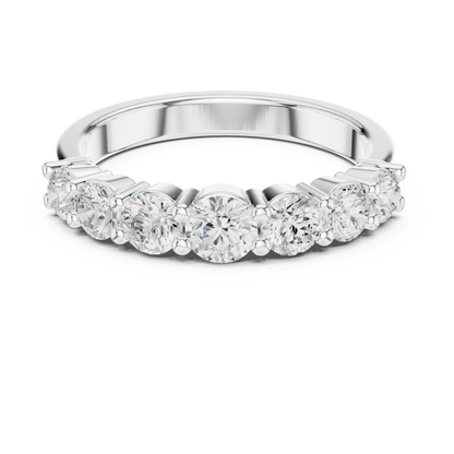 Round Side Stone Lab Grown Diamond Ring