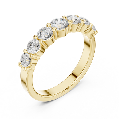 Round Side Stone Lab Grown Diamond Ring