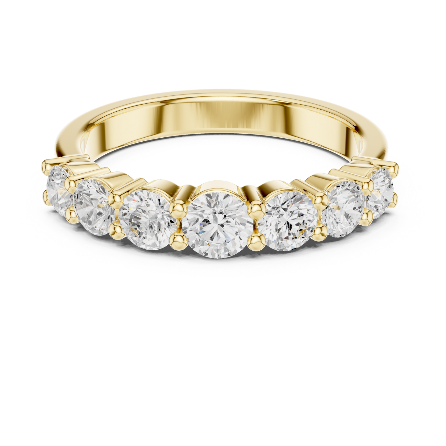Round Side Stone Lab Grown Diamond Ring
