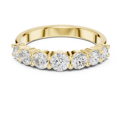 Round Side Stone Lab Grown Diamond Ring