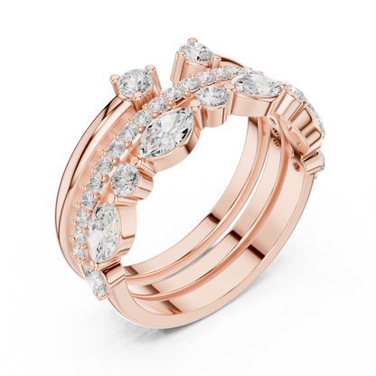 Mixed Shape Lab Grown Diamond Halo Ring