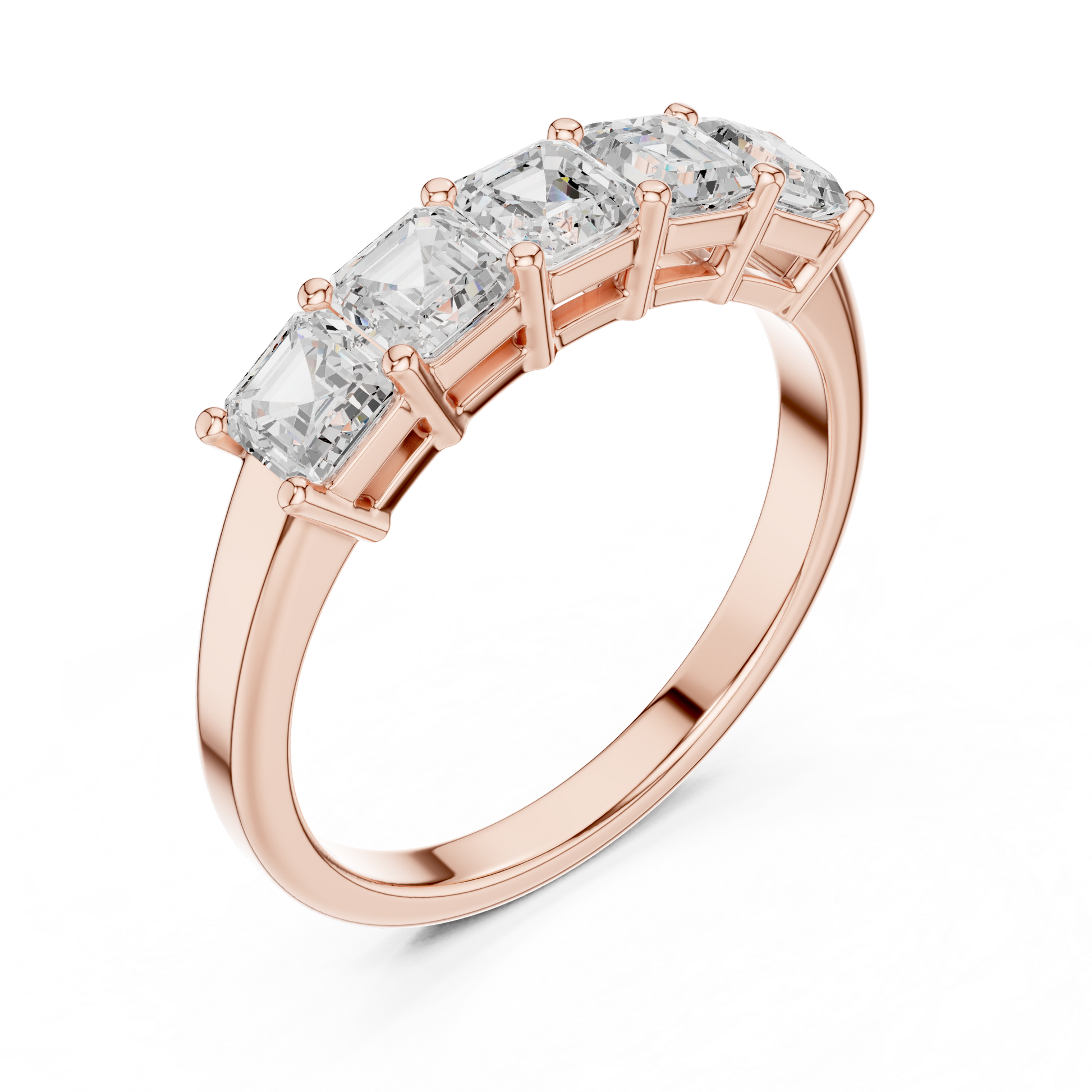 Mixed Shape Lab Grown Diamond Three Stone Ring