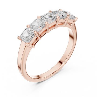 Mixed Shape Lab Grown Diamond Three Stone Ring