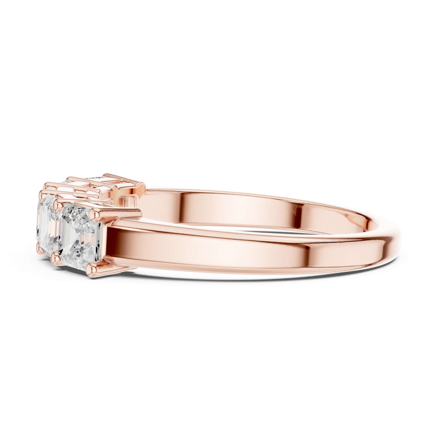 Mixed Shape Lab Grown Diamond Three Stone Ring