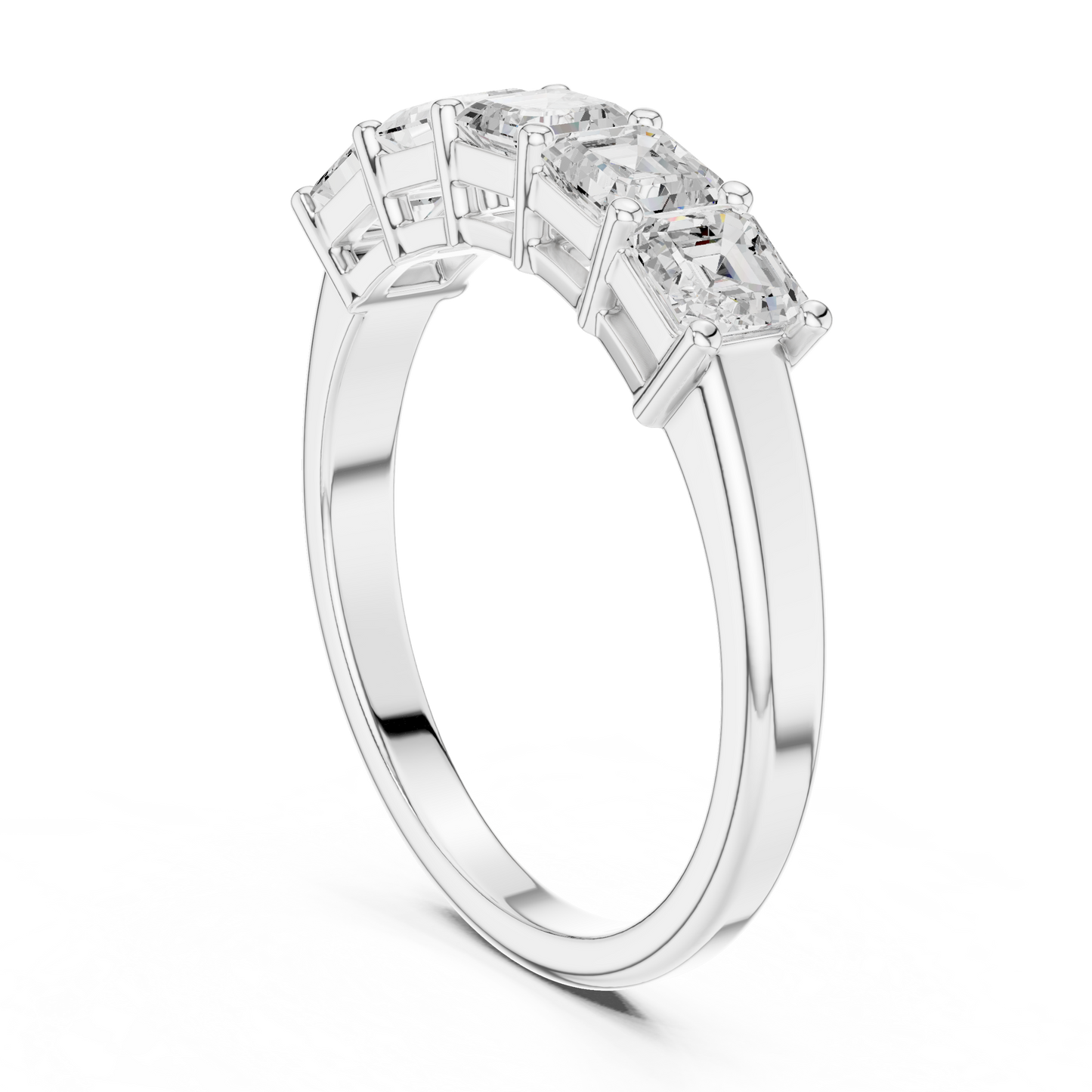 Mixed Shape Lab Grown Diamond Three Stone Ring