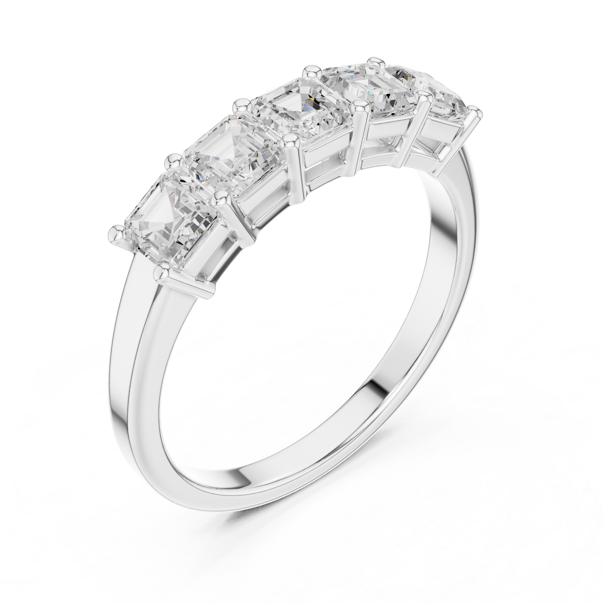 Mixed Shape Lab Grown Diamond Three Stone Ring