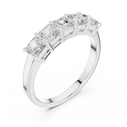 Mixed Shape Lab Grown Diamond Three Stone Ring