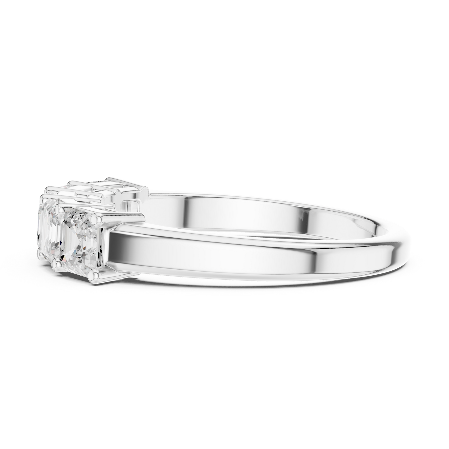 Mixed Shape Lab Grown Diamond Three Stone Ring