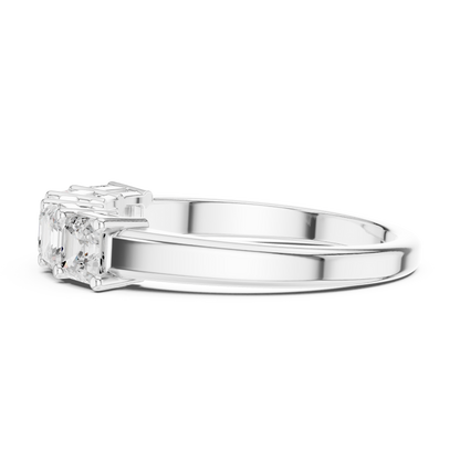 Mixed Shape Lab Grown Diamond Three Stone Ring