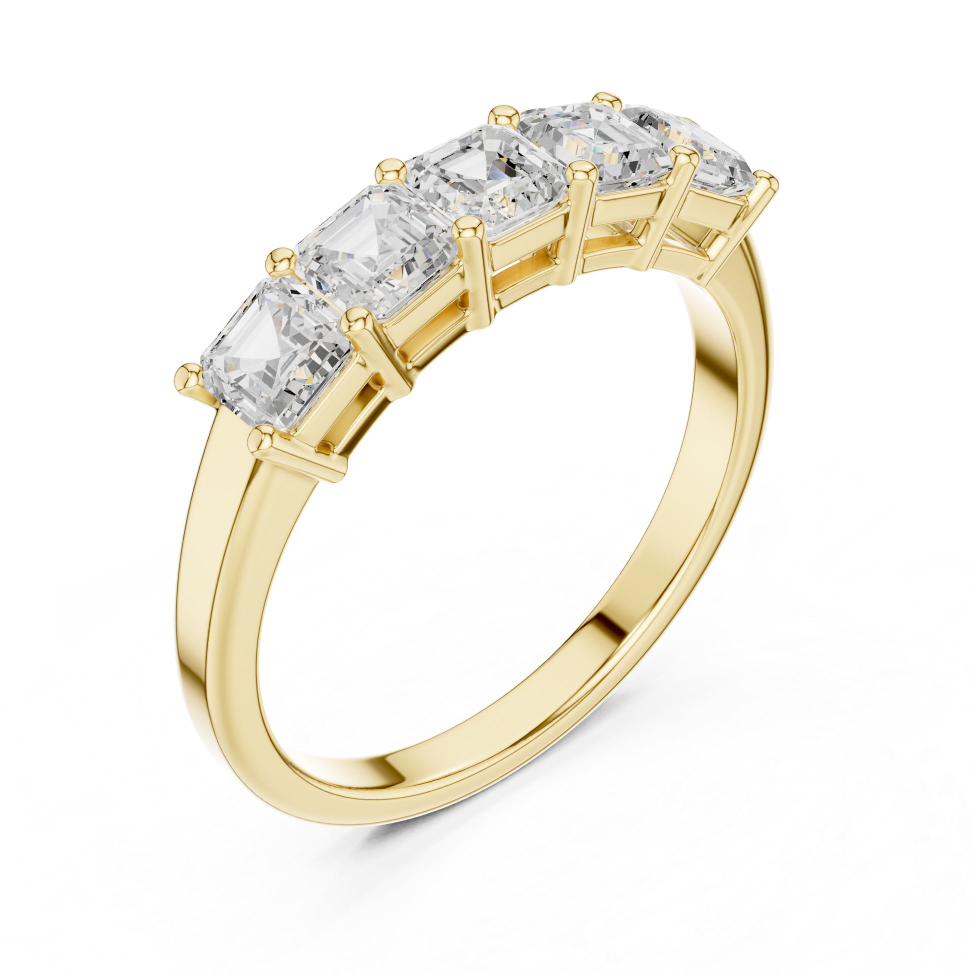 Mixed Shape Lab Grown Diamond Three Stone Ring