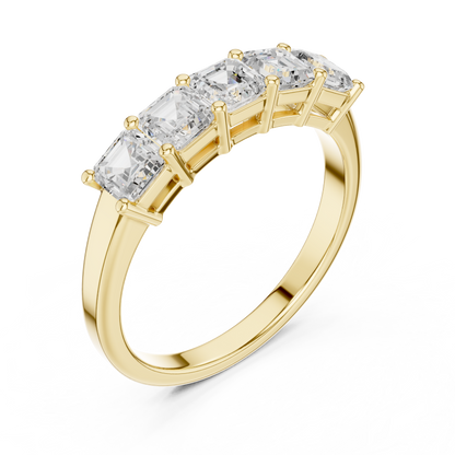 Mixed Shape Lab Grown Diamond Three Stone Ring