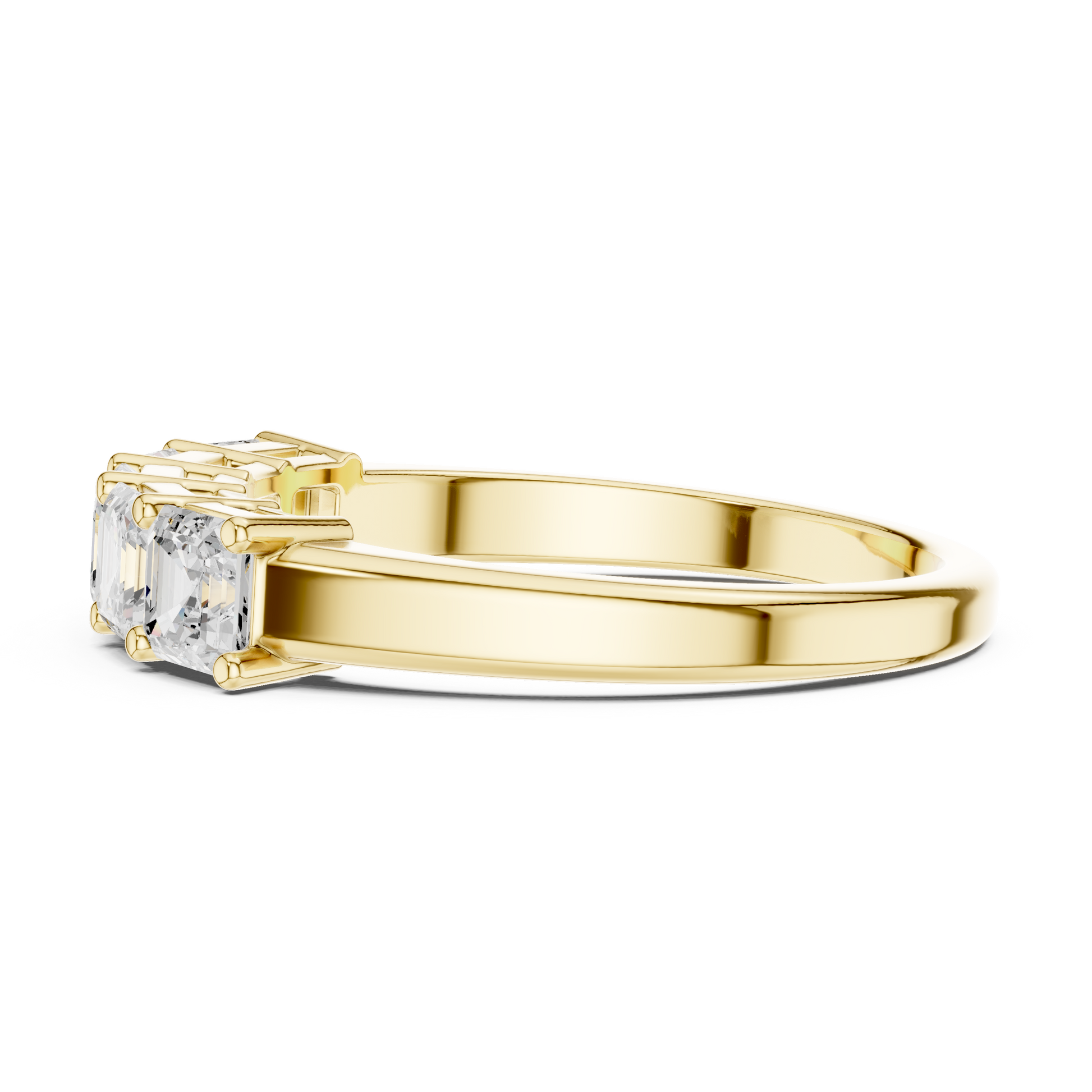 Mixed Shape Lab Grown Diamond Three Stone Ring