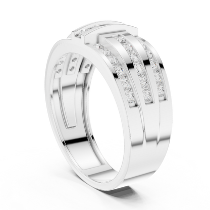 Round Channel Lab Grown Diamond Ring