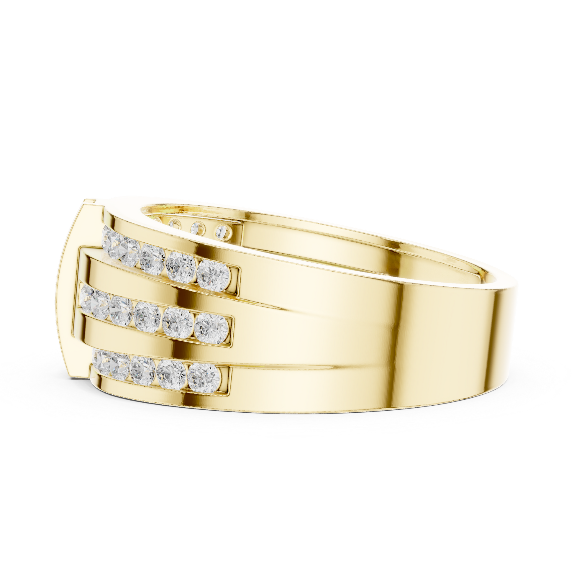 Round Channel Lab Grown Diamond Ring