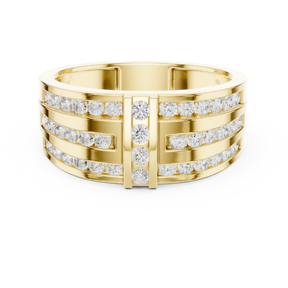 Round Channel Lab Grown Diamond Ring