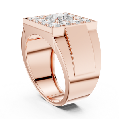 Round Halo Lab Grown Diamond Ring