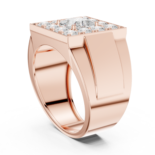 Round Halo Lab Grown Diamond Ring