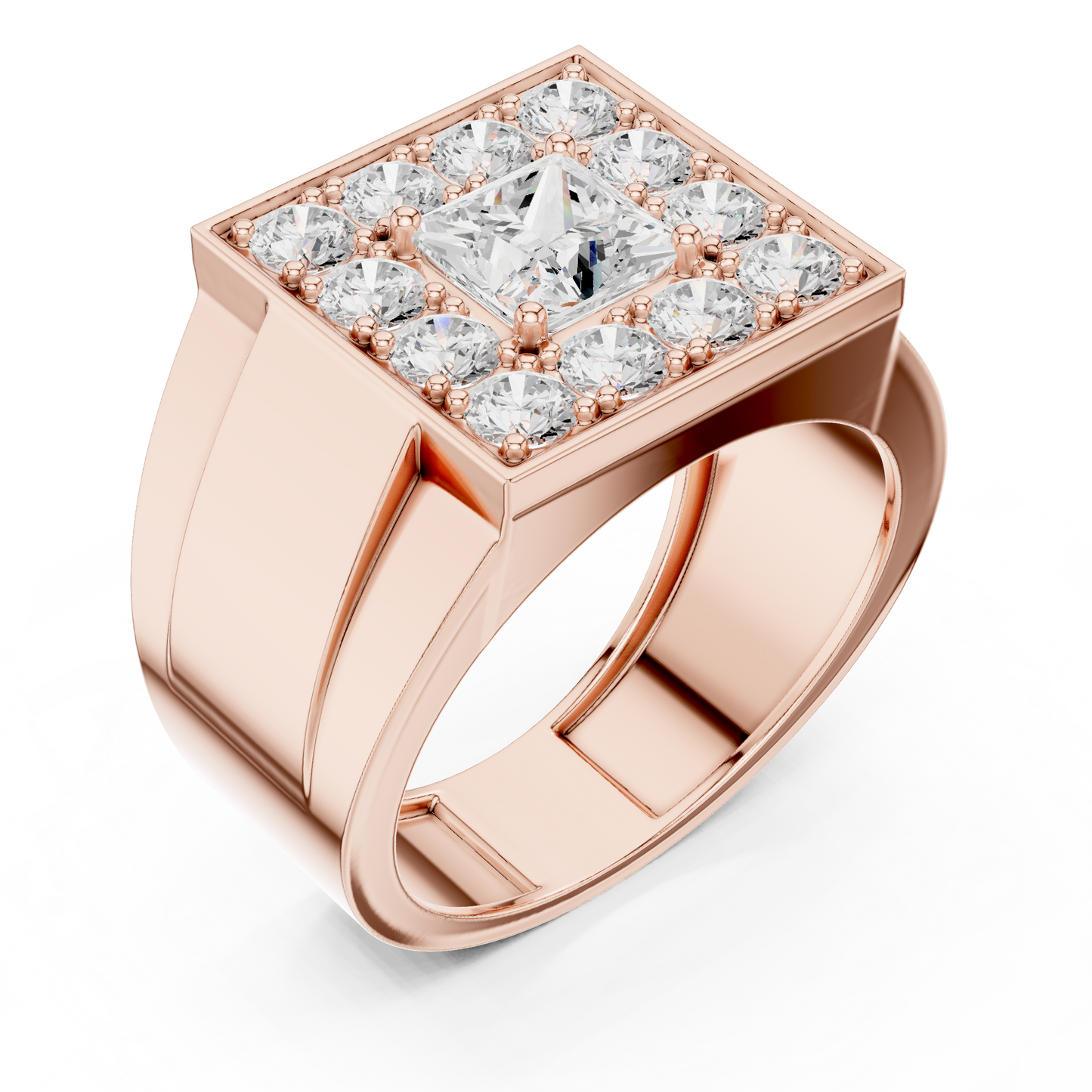 Round Halo Lab Grown Diamond Ring