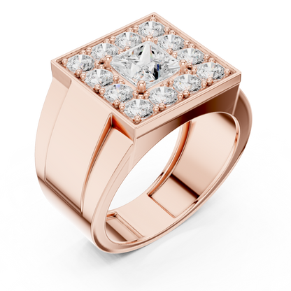 Round Halo Lab Grown Diamond Ring