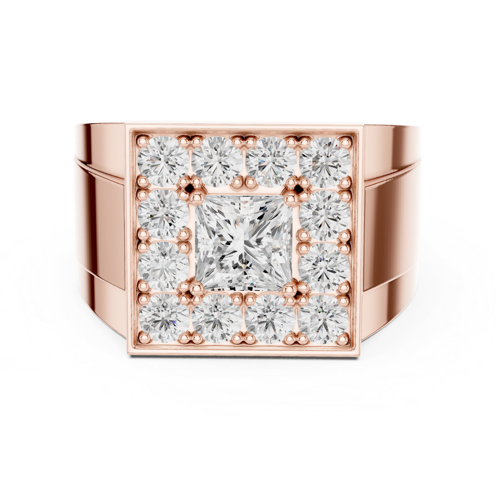 Round Halo Lab Grown Diamond Ring