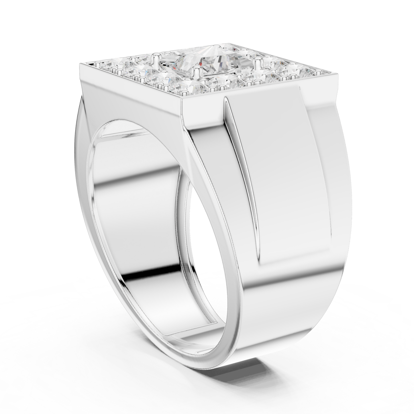 Round Halo Lab Grown Diamond Ring