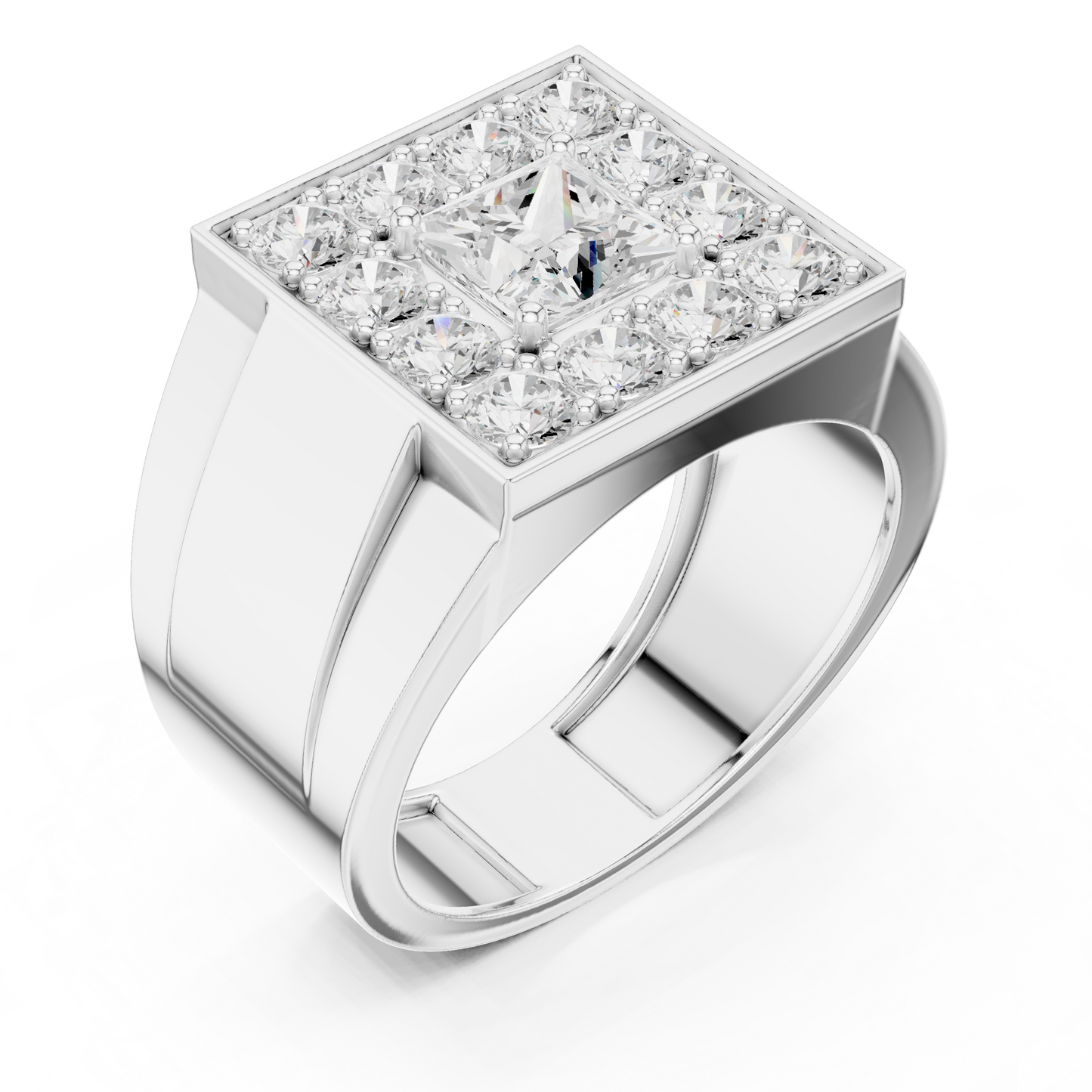 Round Halo Lab Grown Diamond Ring