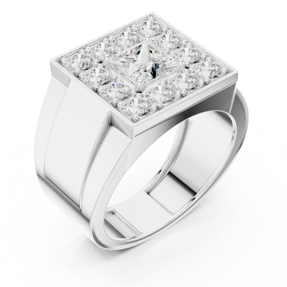 Round Halo Lab Grown Diamond Ring