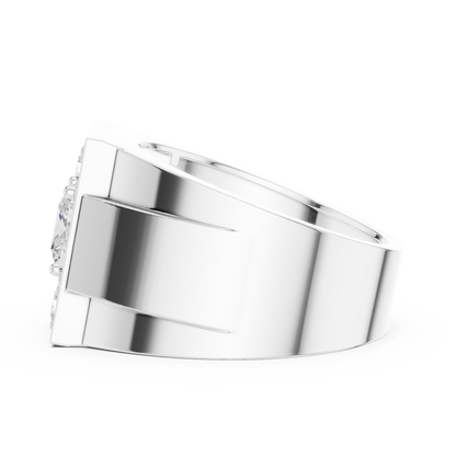 Round Halo Lab Grown Diamond Ring