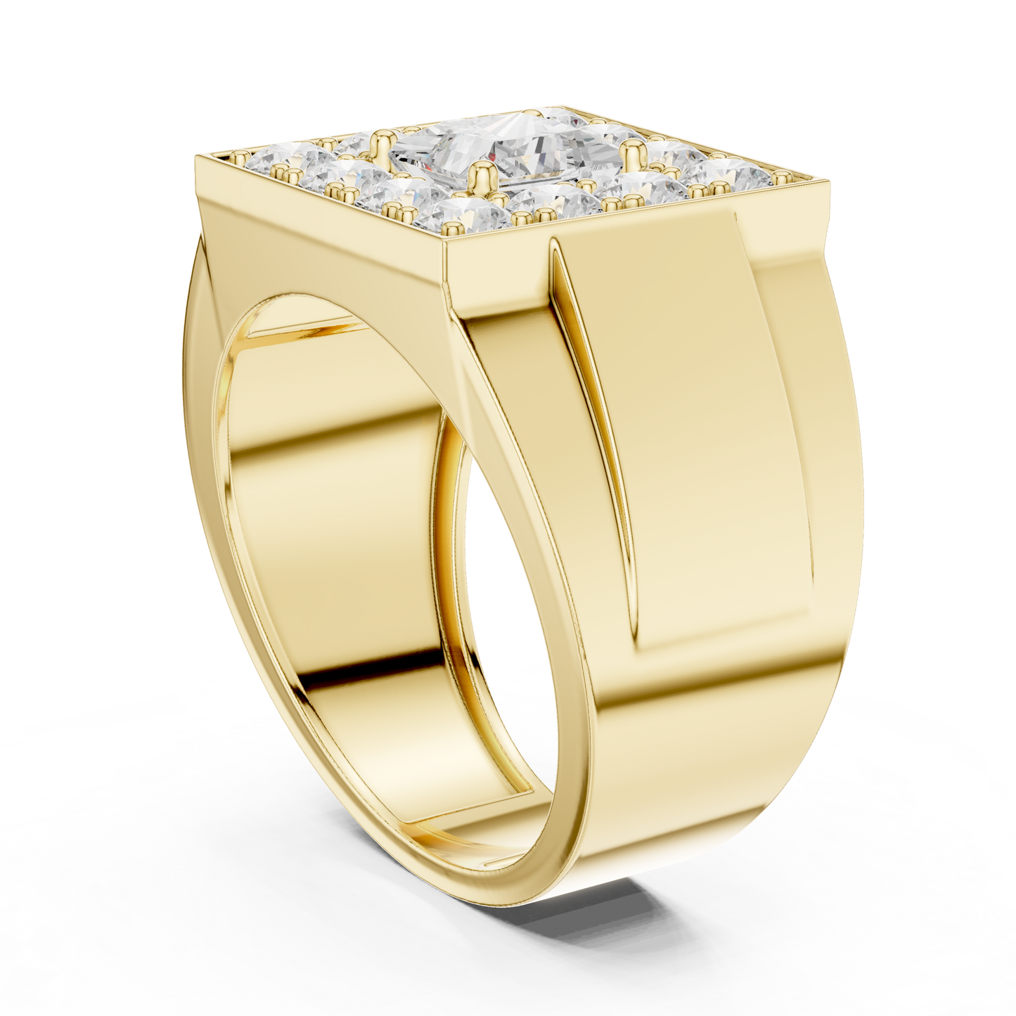 Round Halo Lab Grown Diamond Ring