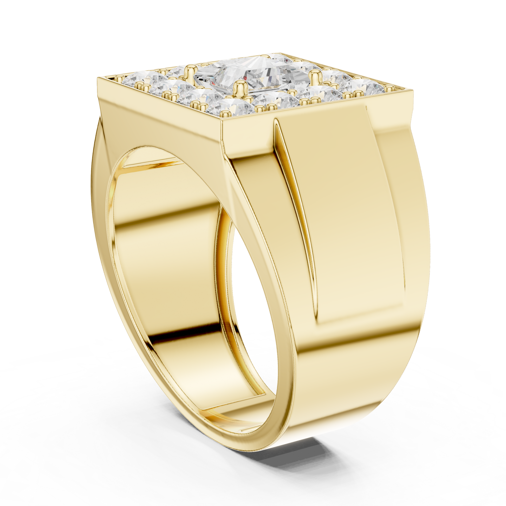 Round Halo Lab Grown Diamond Ring