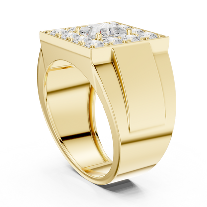 Round Halo Lab Grown Diamond Ring