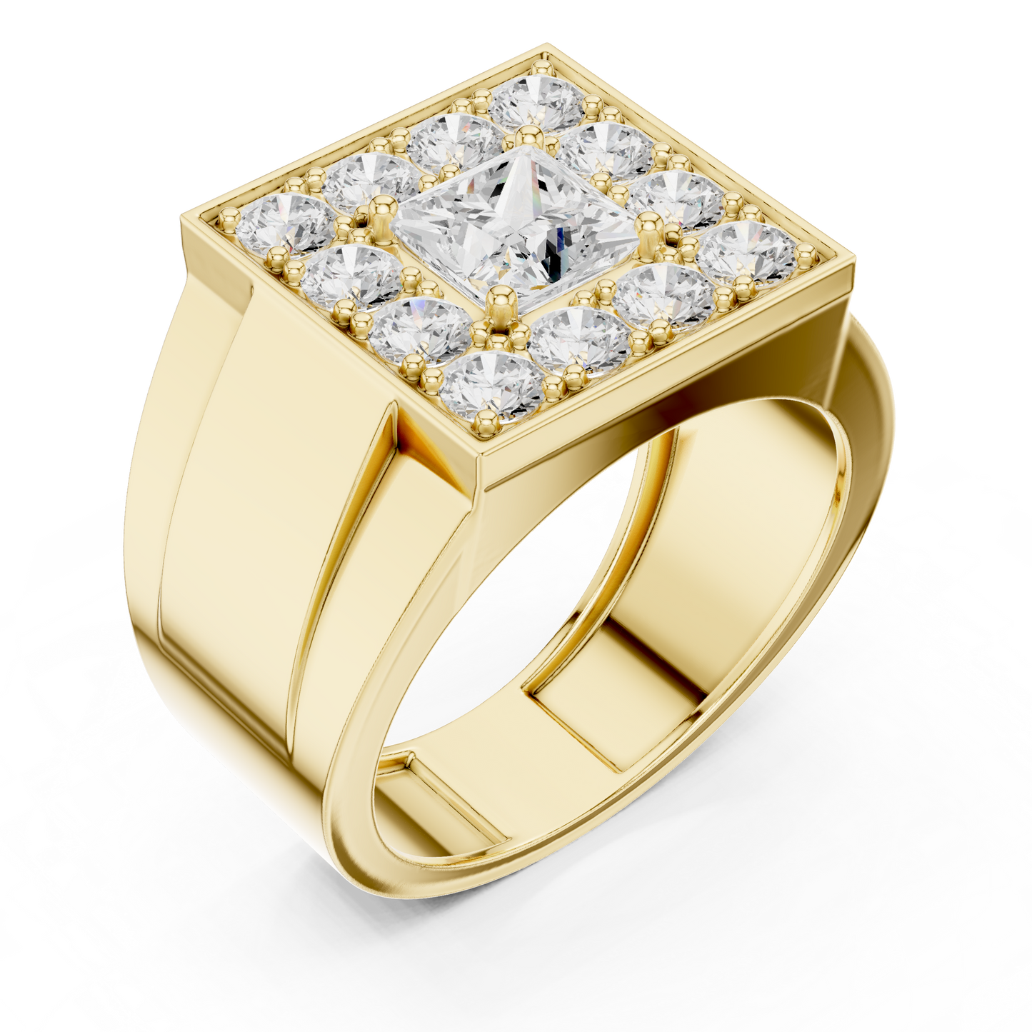 Round Halo Lab Grown Diamond Ring